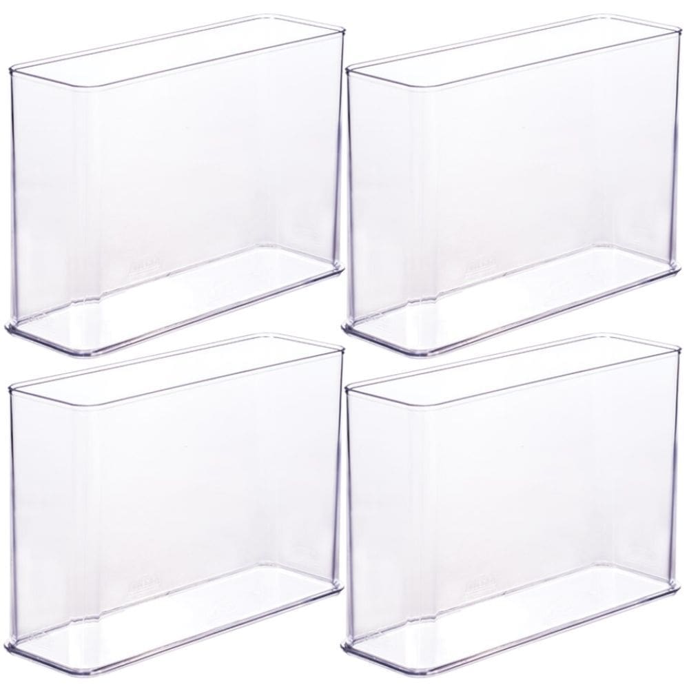 Organizador de plástico acrílico 21,9 x 7,3 x 15,75 cm H3 4 unidades Plasutil ref.15518