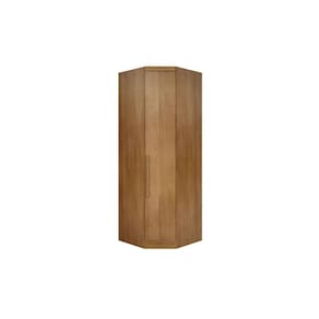 Guarda Roupa Closet de Quarto Canto Obliquo Rizon c/ 1 Porta Freijo Cumaru - Novo Horizonte