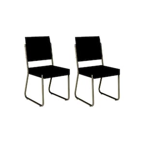 Cadeira Sala de Jantar 1736 Aço Kit 2 Uni Preto - Carraro