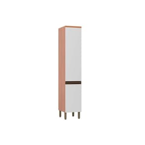 Paneleiro de Cozinha Modulado Macadâmia 40cm 2 Portas Freijo/Branco - Telasul