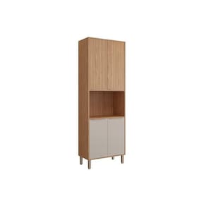 Módulo Cozinha MGM Divina 1 Forno c/4 Portas 70 cm Freijo/Off White-MGM