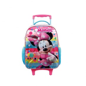 Mochila com Rodas Mochilete Minnie S Referência 11440 Xeryu`s