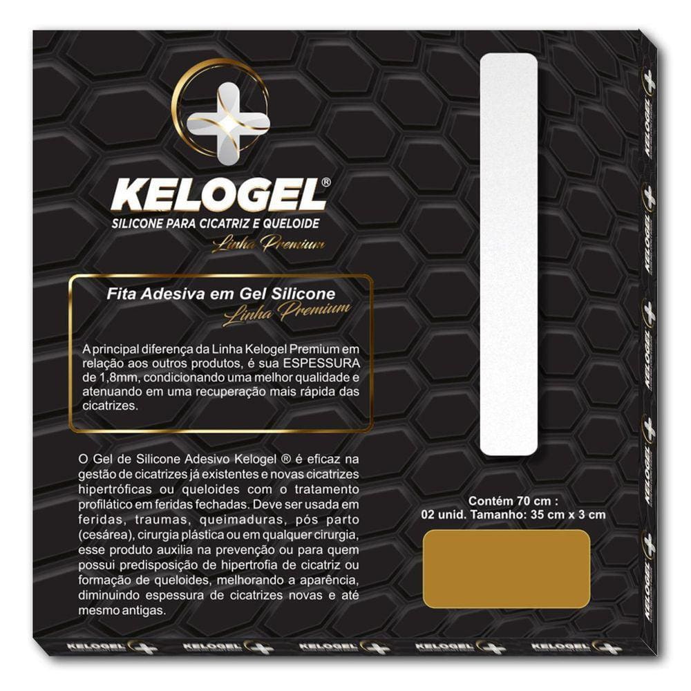 Fita De Silicone 70Cmx3Cm Esp.1.8Mm Linha Premium Kelogel