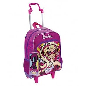 Mochila de Rodinhas Mochilete Barbie Super Princesa 64010 Sestini