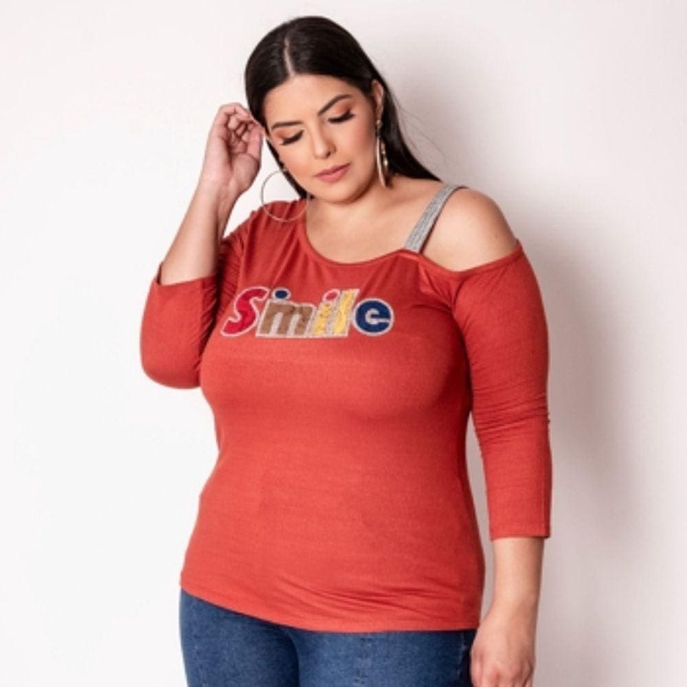 Blusa Plus Size Smile