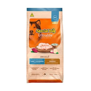 Ração Cães Special Dog Ultralife Light Raças Médias e Grande Frango E Arroz 15kg