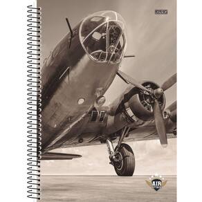 Caderno Espiral Universitário 15 Mat 240 Fls Air Attack - SD