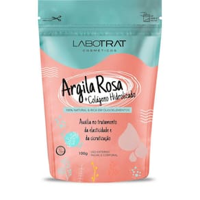 Argila Rosa Com Colágeno Rosa 100G - Laborat