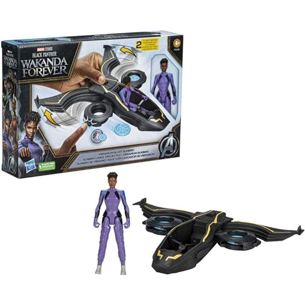 Nave - Pantera Negra Com Lancador de Vibranium HASBRO