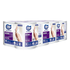 Papel Toalha bobina Rolo Folha Tripla Softys Elite Excellence Com 8 Rolos c/ 140m Cada