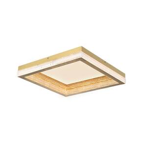 Plafon Skylight Queensland 4007Q Dourado Led Bivolt
