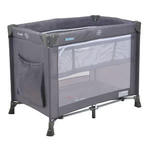 Berço Portatil Cercado Burigotto Relax com Mosquiteiro até 15 Kg Gray Cinza