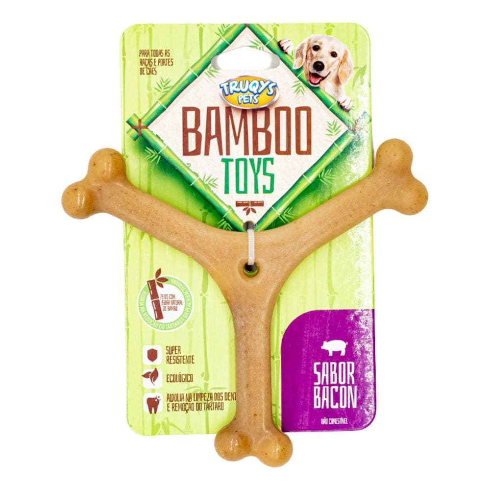 Brinquedo Mordedor Bamboo Toys Bacon Cães Y Grande Truqys
