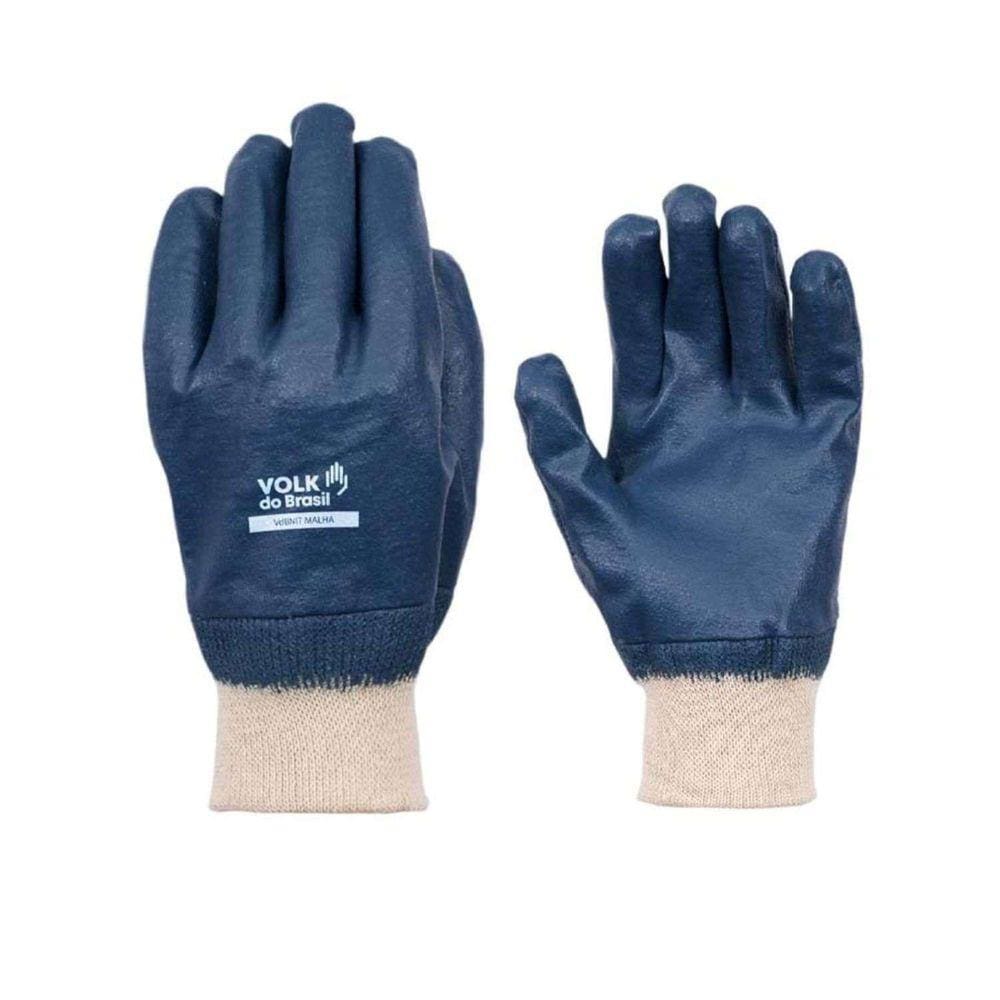 Luva Volk Banho Nitrilico Punho Textil Ca 25084
