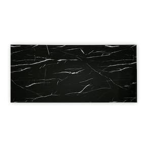 Painel de Pvc Smart Marmo Glass Mosaic - caixa com 6 Peças - Negro Máquina