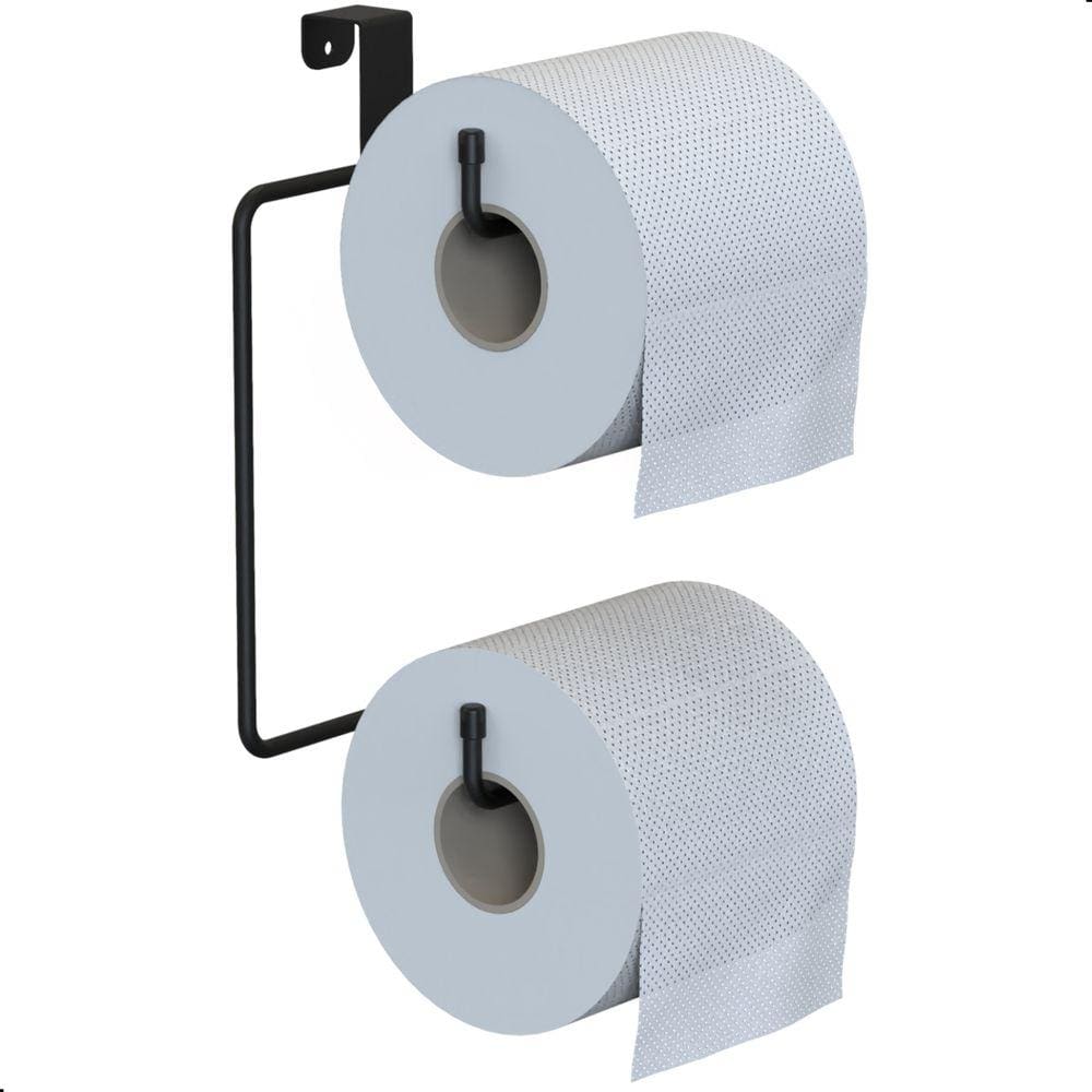 Porta Papel Higiênico Caixa Acoplada Suporte Preto ARM