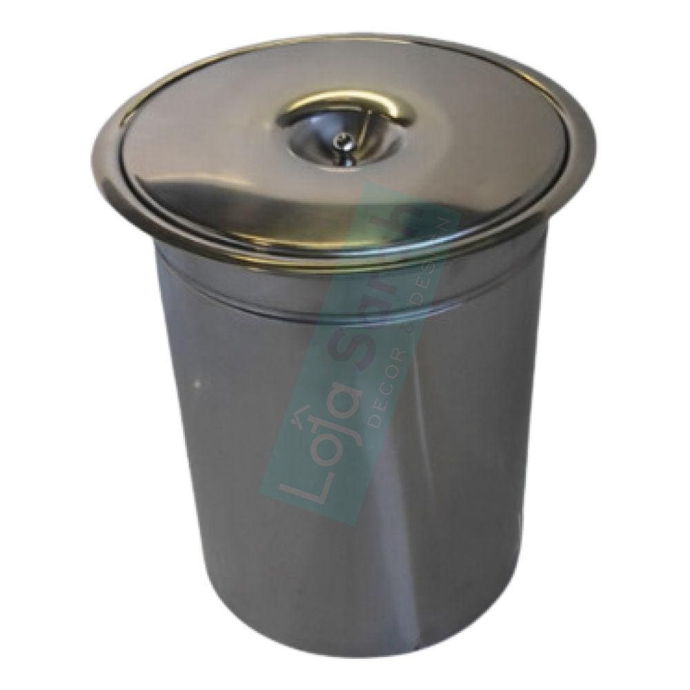 Lixeira 12LTS 25X50CM Pia Cozinha Embutir No Granito Em Inox