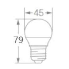 Lampada Led Bolinha 3W 6500K 260Lm Biv E27 - Osram
