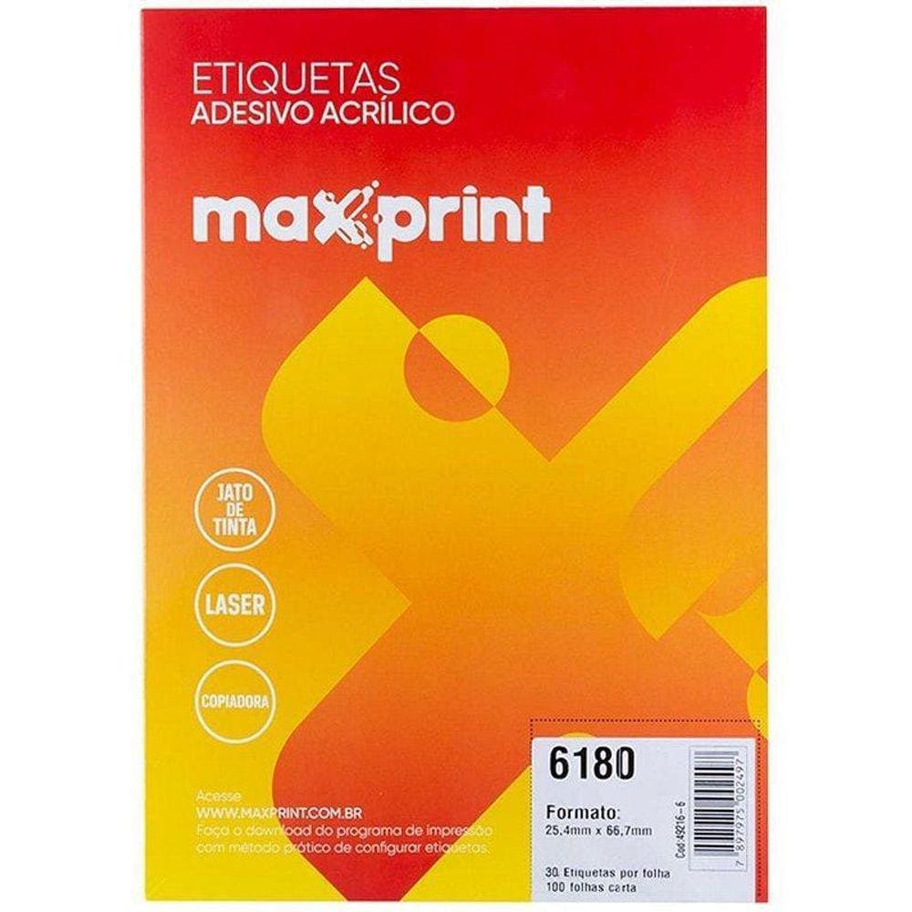 Etiqueta A4 A4348 100Fls 31,0X17,0Mm Cx Com 9600