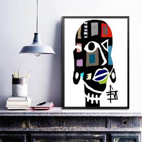 Quadro Decorativo Mulher Africana Abstrato 24X18Cm - Vidro