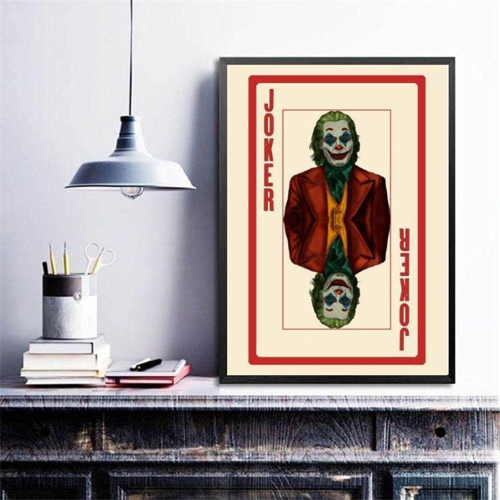 Quadro Decorativo Joker- Baralho 24X18Cm