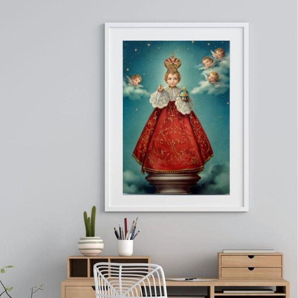 Quadro Menino Jesus De Praga - 60X48Cm