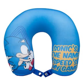 Almofada De Pescoço Sonic Micropérolas Oficial Jogo SEGA
