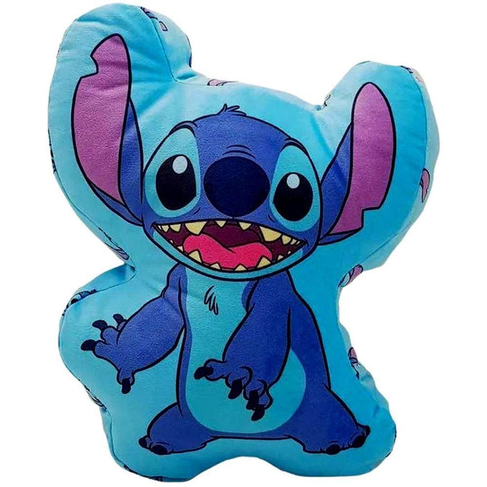 Almofada Stitch Formato Tridimensional 3D Antialérgica Aveludada Oficial Disney