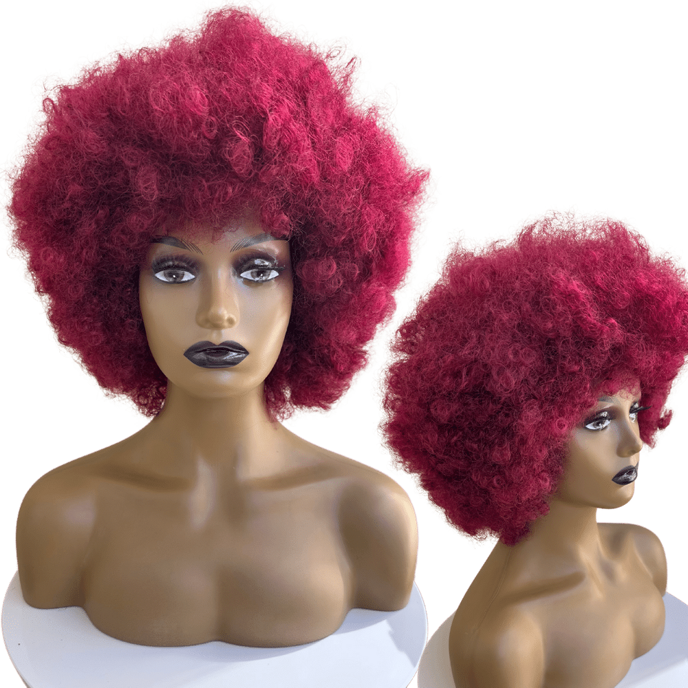 Peruca Crespa Cacheada Black Power Volumosa Orgânica Unissex