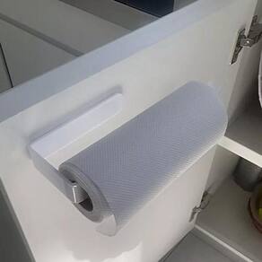 3 Suporte Papel Toalha Parede Multiuso Cozinha Com Adesivo`
