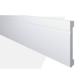 Rodapé GART de Poliestireno FB20 18mmx20cm Metro Linear - caixa com 2,44 m - Branco