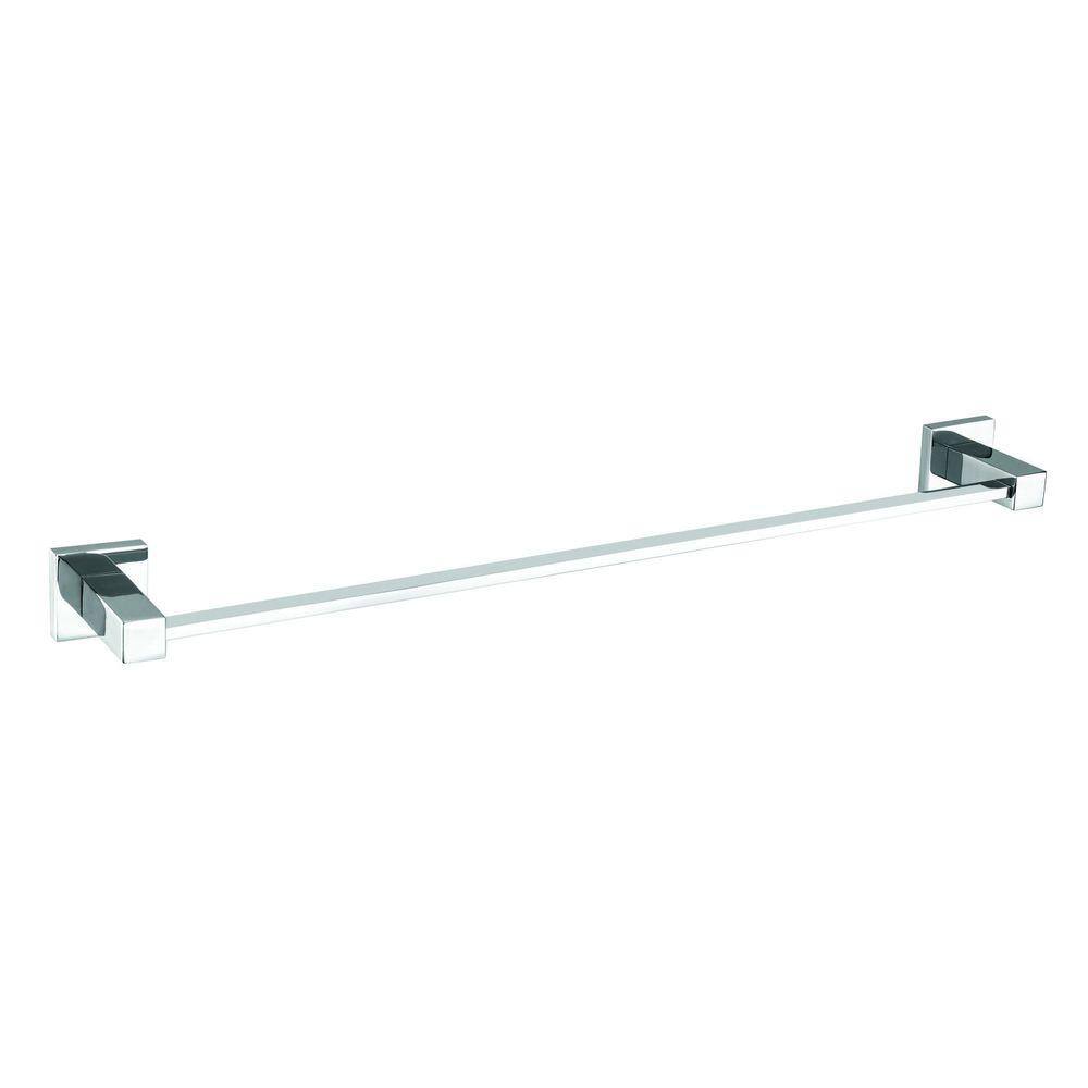 Toalheiro Fixação Dupla de Parede 50cm Linear 2030 C34 Meber Metais Cromado