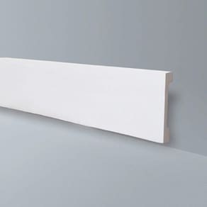 Rodapé de Poliestireno 15cm x 18mm Liso Metro Linear Wb15 GART - caixa com 2,44 m - Branco