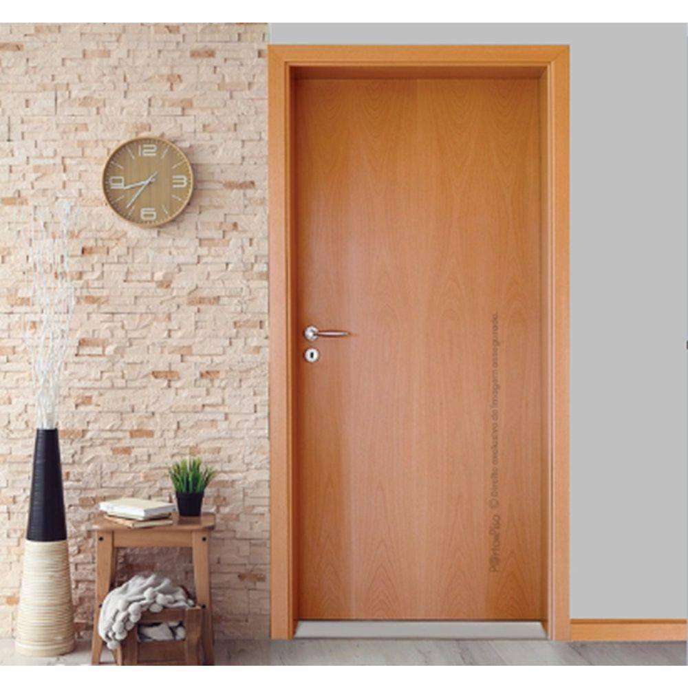 Folha de Porta 210x72cm Verniz Lisa Semi Solida Mapaf Marrom