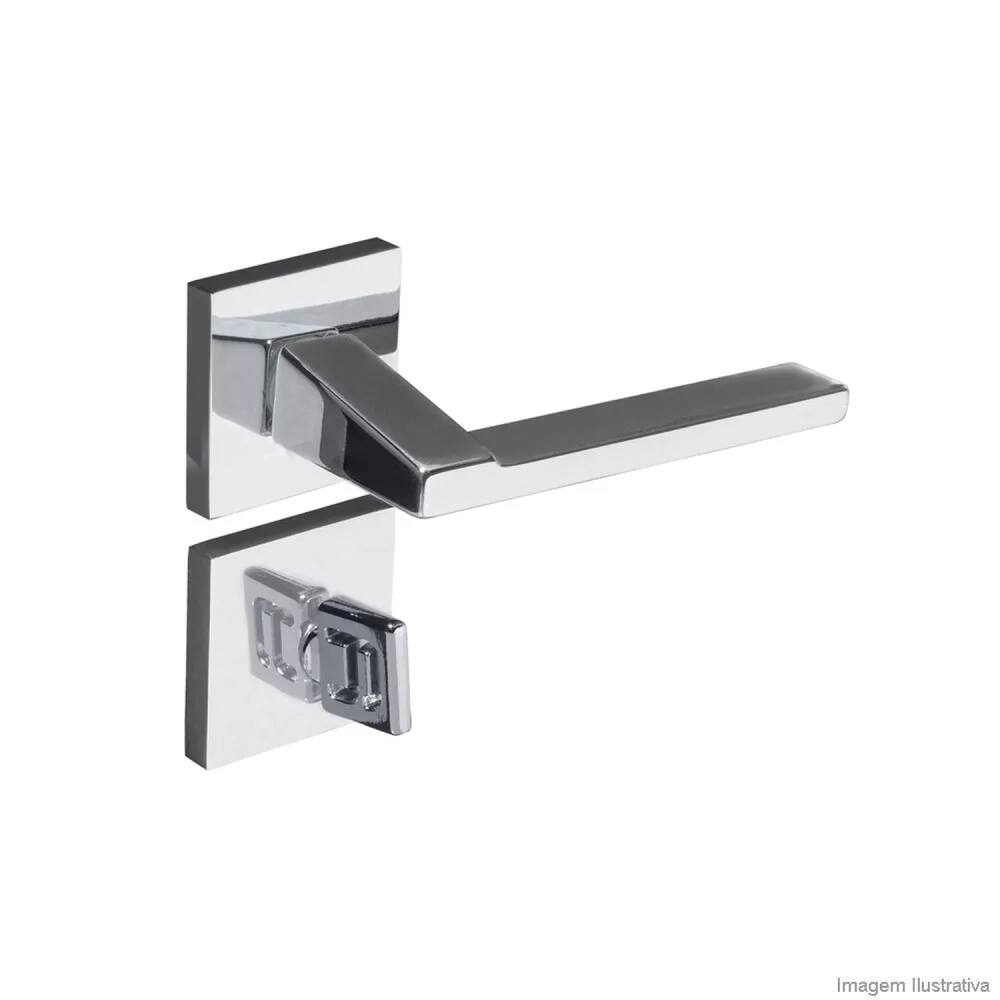 Fechadura Chopin Cromado Banheiro Cromado