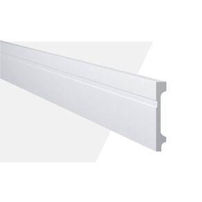 Rodapé de Poliestireno 11cm x 18mm x 2.44m Frisado MF11 NMC Branco