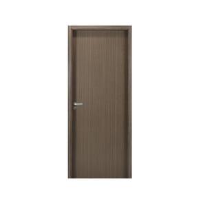 Kit Porta de Madeira Lisa 215x74cm com Batente de MDF Ultra 16cm Melamínico MGM Carvalho Quebec