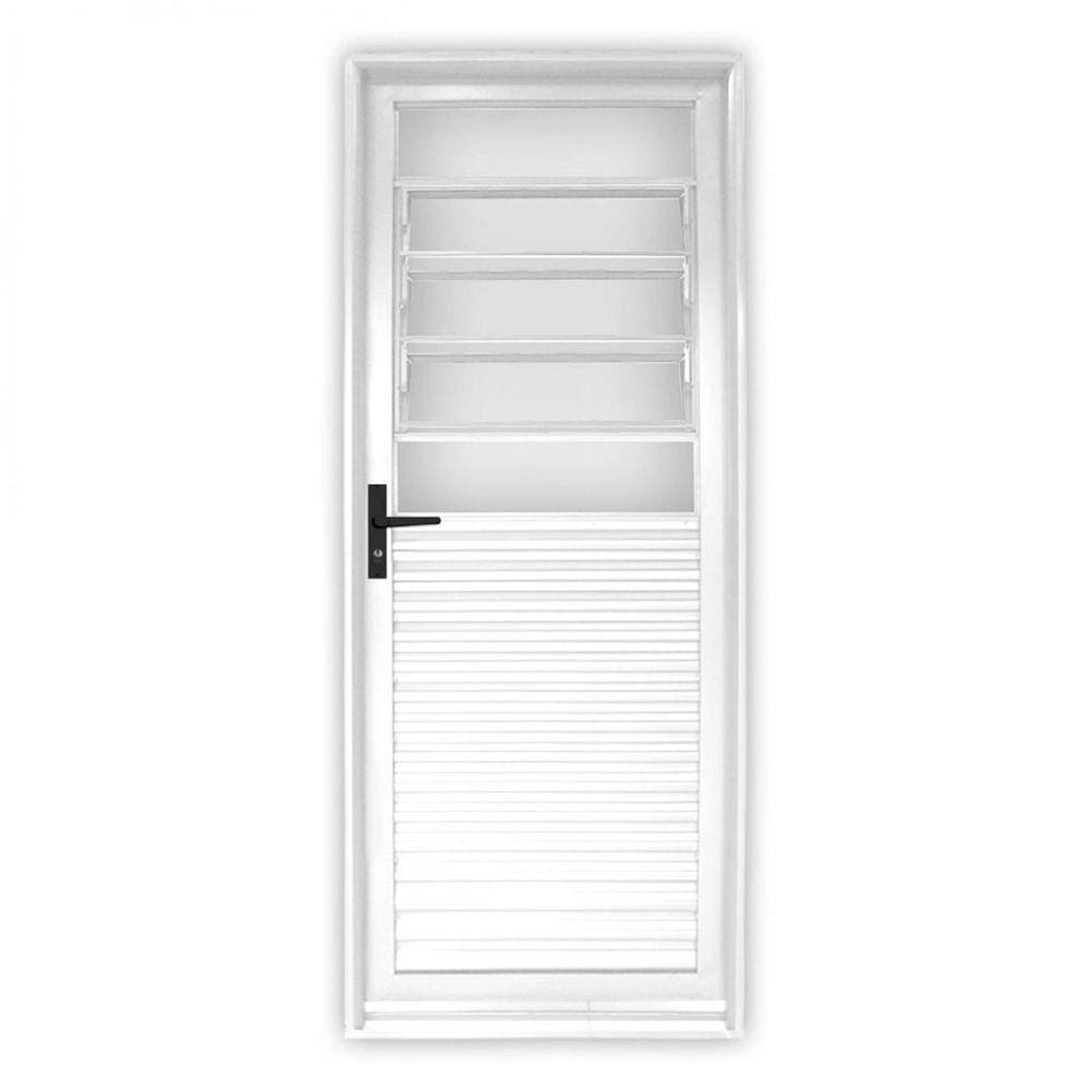 Porta de Aço Basculante 215x85cm Laminada Minas Sul MGM Branco