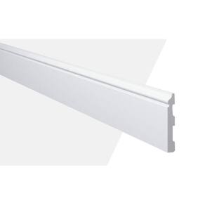 Rodapé de Poliestireno MD8 12mm x 244cm x 8cm Branco