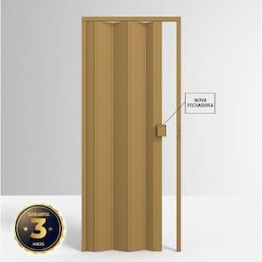 Porta Sanfonada de PVC 210x85cm Permatti Cerejeira Liso