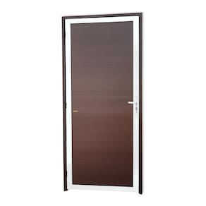 Porta de Alumínio Lambril Super 210cm x 80cm Brimak Mix Corten