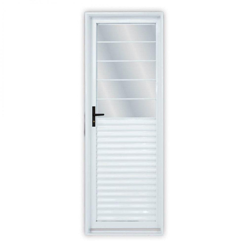 Porta de Aço Basculante 215x85cm Laminada Minas Sul MGM Branco