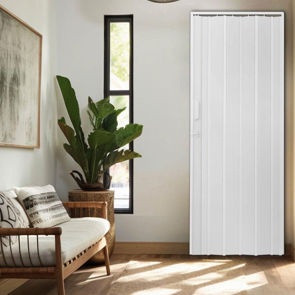 Porta Sanfonada 210x125cm Bariri PVC Gelo