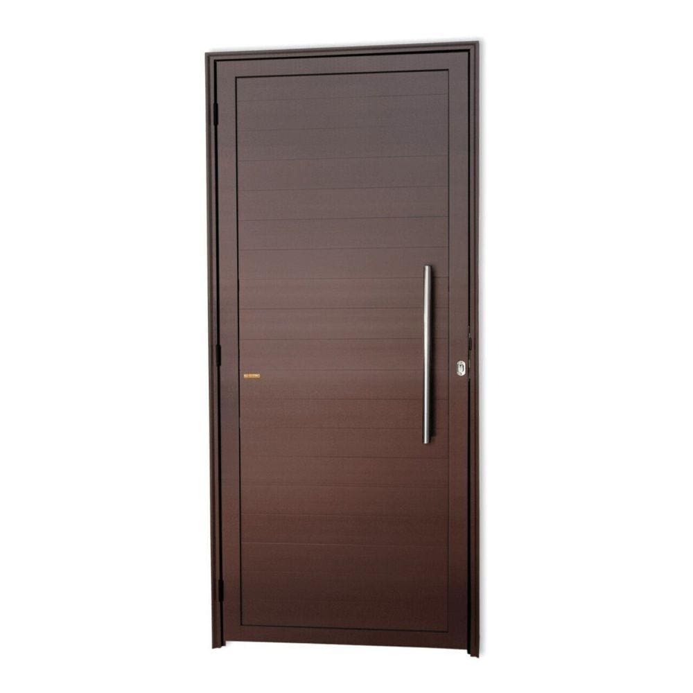 Porta Lambril com Puxador Super 25 210cm x 90cm Brimak Corten