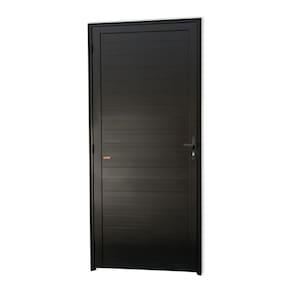 Porta de Alumínio Lambril Super 25 210cm x 100cm Brimak Preto