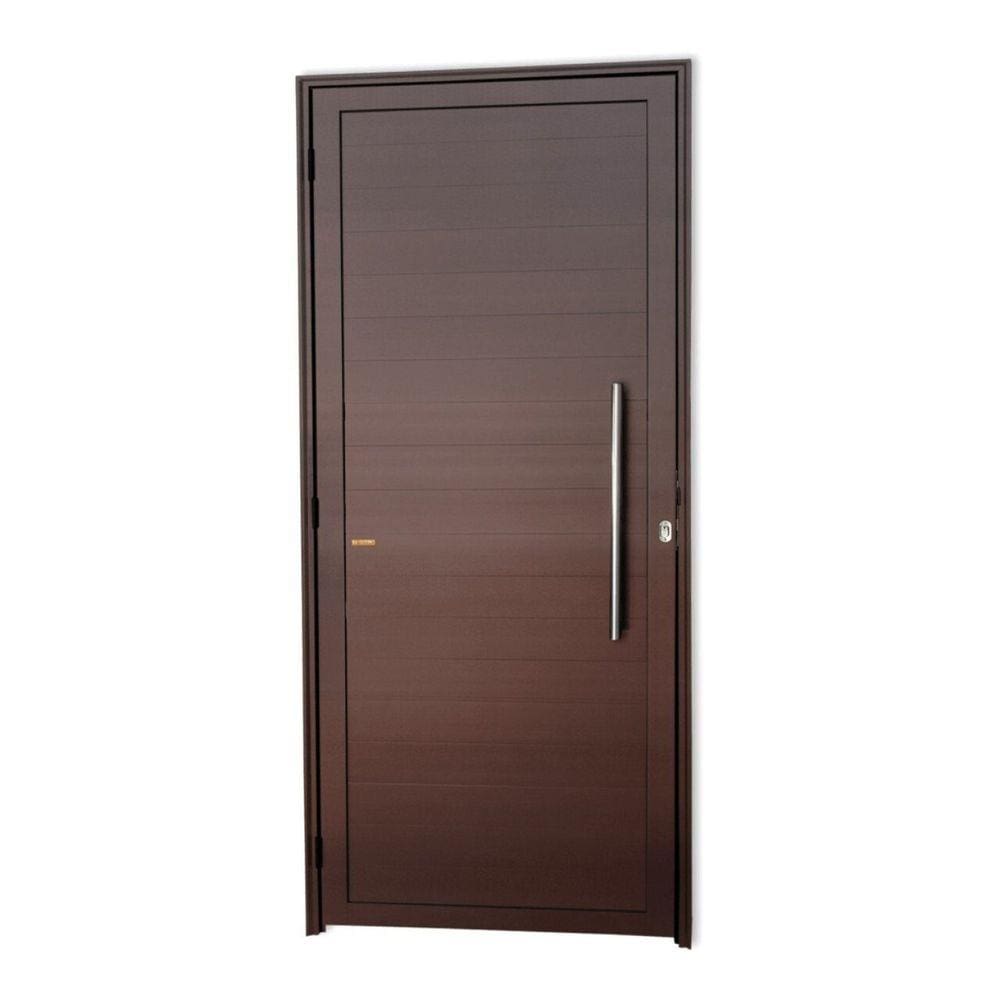 Porta Lambril com Puxador Super 25 210cm x 80cm Brimak Corten