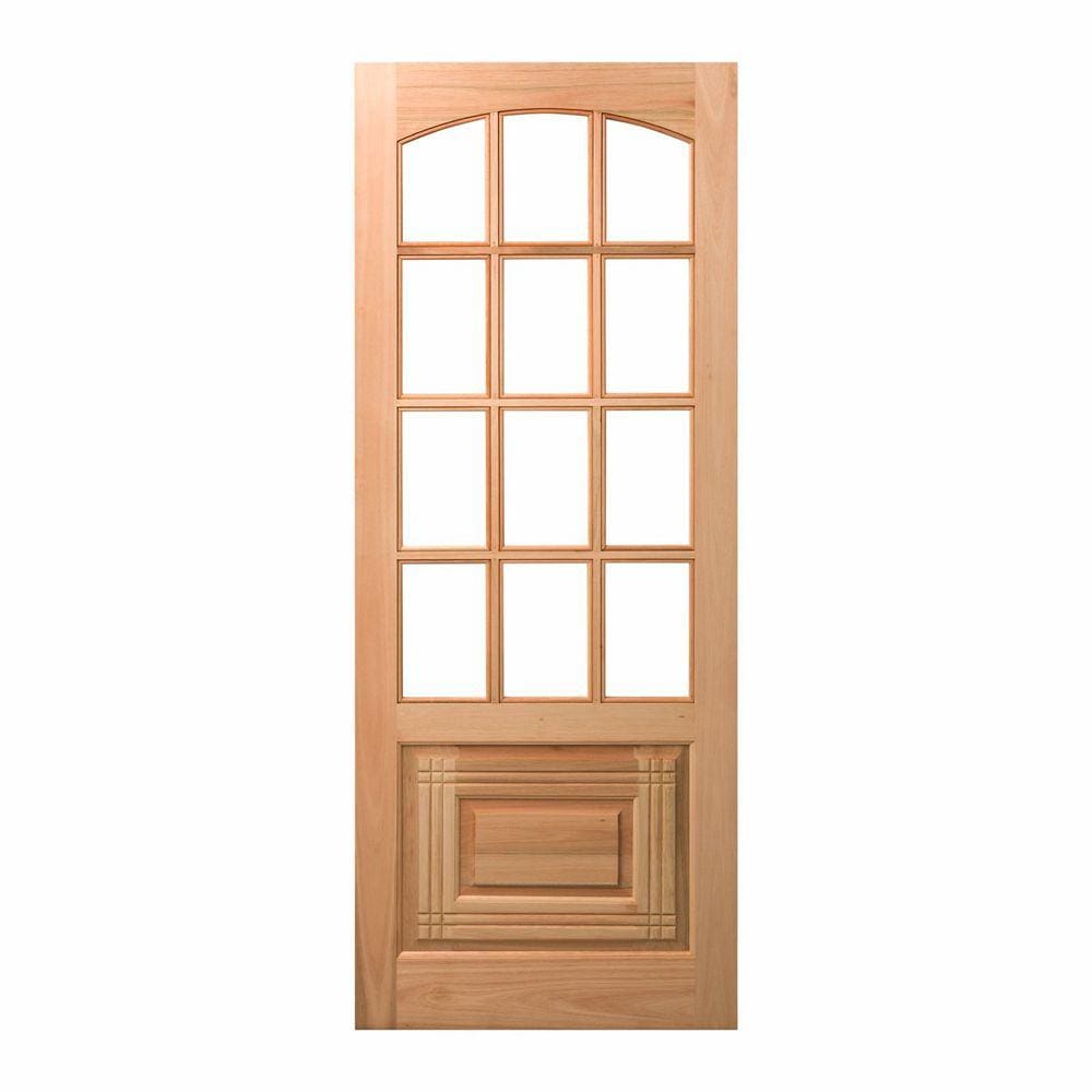 Folha de Porta Maciça 210x80cm Eucalipto PM12 Nipônica Cruzeiro Portas Marroml