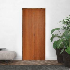 Kit Porta de Madeira Camarão 210x92cm Batente 14cm Rodam Imbuia