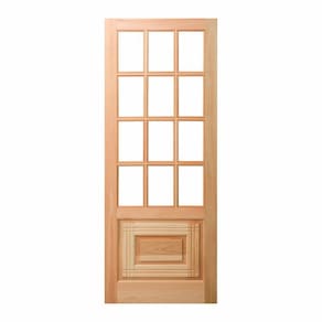 Folha de Porta Maciça 210x60cm Eucalipto PM11 Oriental Cruzeiro Portas Marroml