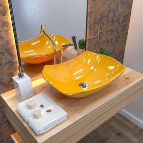 Kit Cuba L42 com Válvula Metal 1`` Compace Amarelo